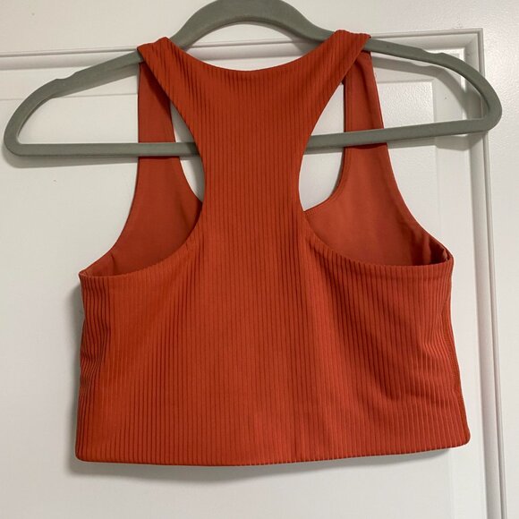 Girlfriend Collective RIB Paloma Racerback Bra in Azalea Size S - Picture 3 of 8